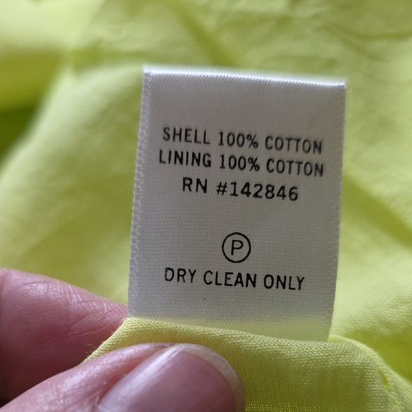 NWT $445 RHODE LOLITA COTTON SLEEVELESS MIDI DRESS IN LIMON SIZE 8 - Picture 6 of 6